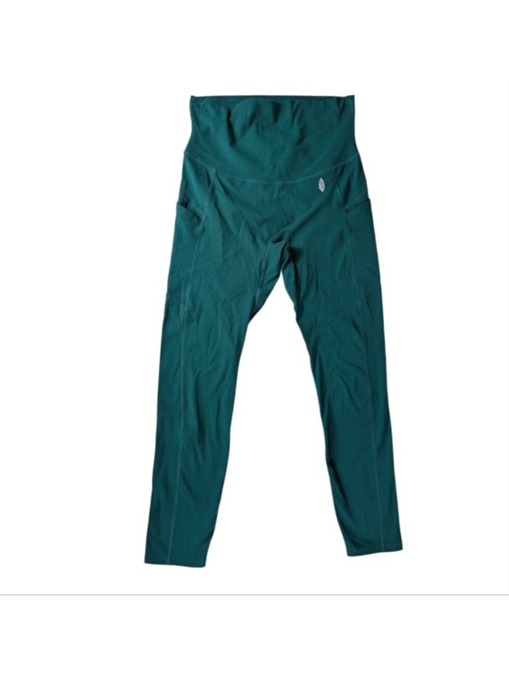 FP movement Women’s High-Waisted Green Leggings with Side Pockets Size L